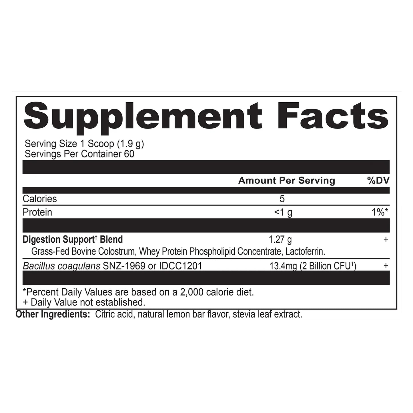 Ancient Nutrition Colostrum Lemon Bar
