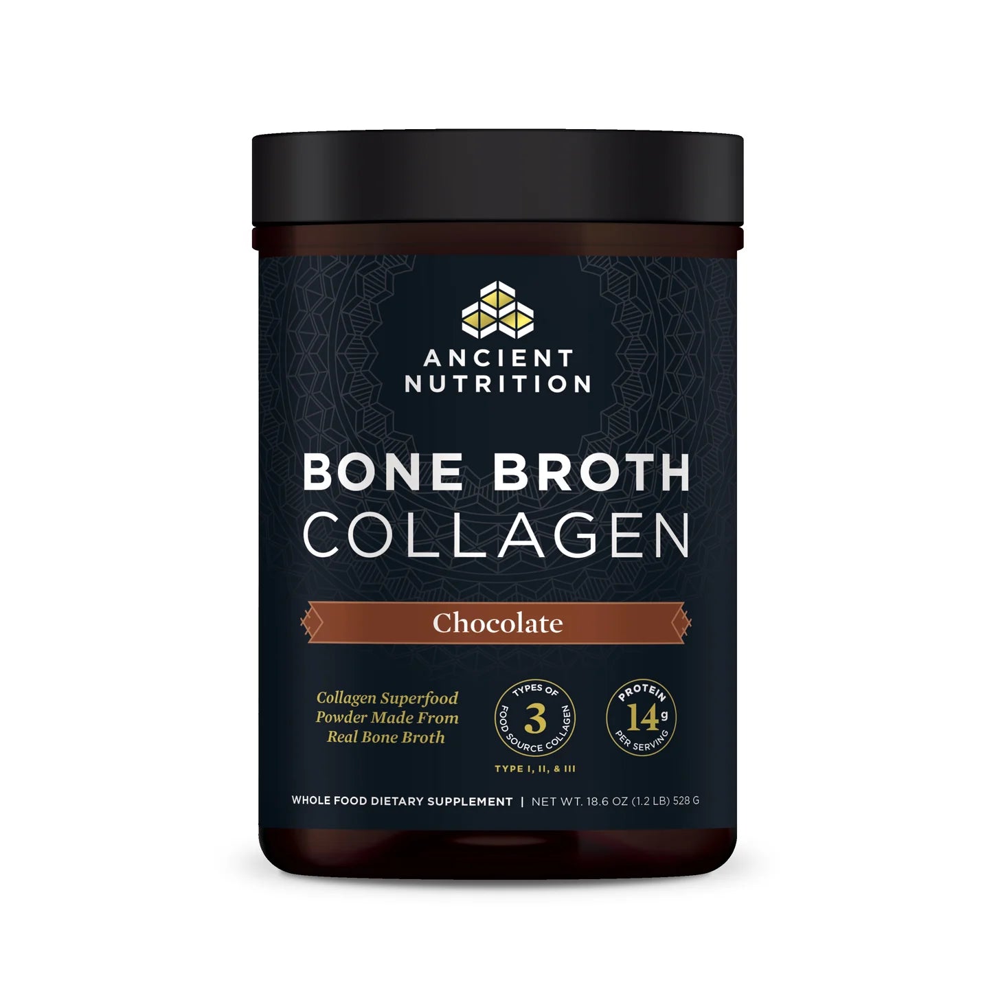 Ancient Nutrition Bone Broth Collagen Protein Chocolate