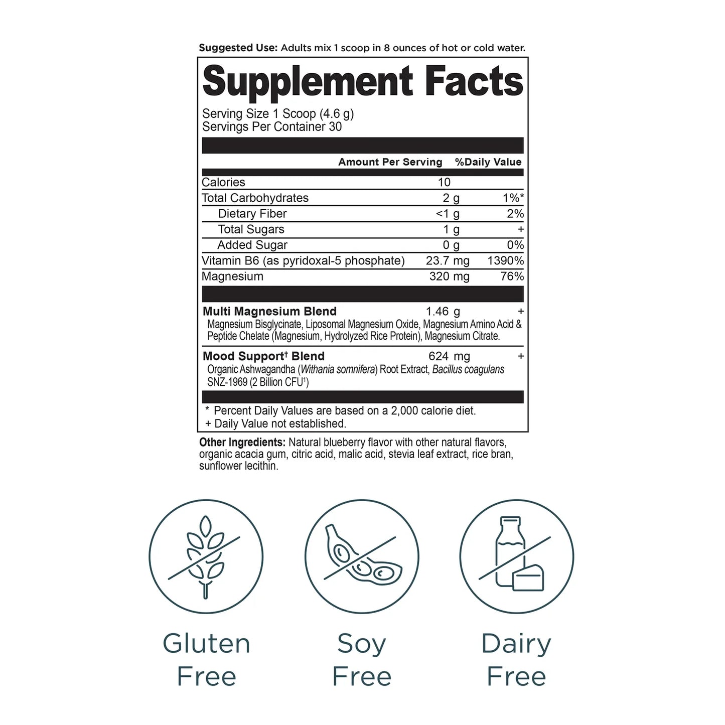 Active Peptides Magnesium Complex Blueberry Peppermint 4.83 oz