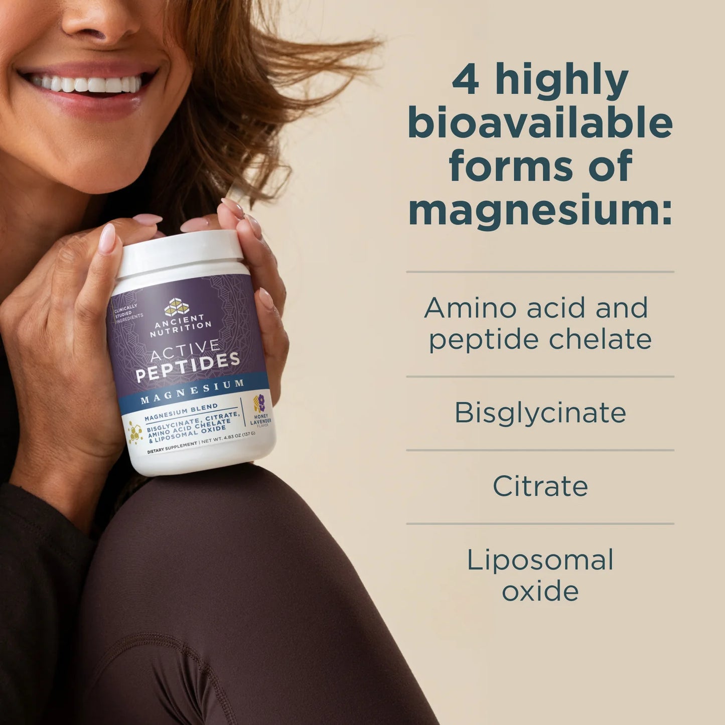 Active Peptides Magnesium Complex Lavender Honey 4.83 oz