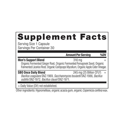 Ancient Nutrition SBO Probiotic - Once Daily - Men's - 30 ct