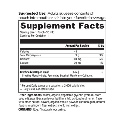Creatine + Collagen - Gel - Lemon - 15ct