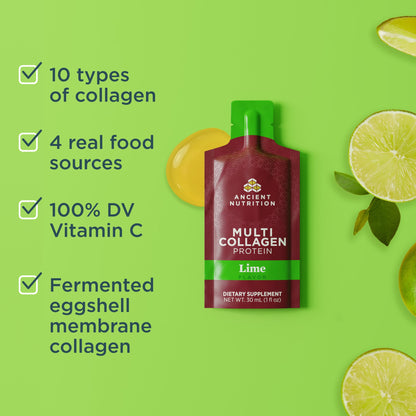 Multi Collagen Protein - Gel - Lime - 15ct