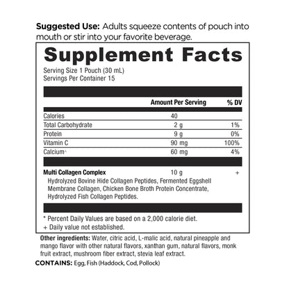 Multi Collagen Protein - Gel - Tropical - 15ct