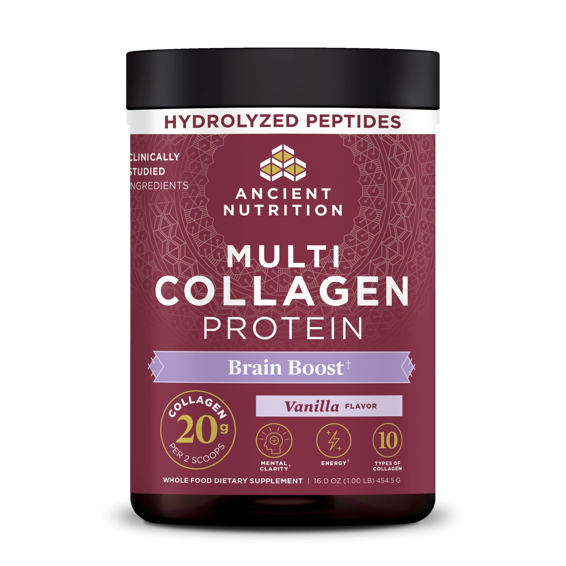 Multi Collagen Protein - Brain Boost - Vanilla - 45 Serving