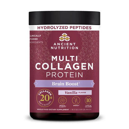 Multi Collagen Protein - Brain Boost - Vanilla - 45 Serving