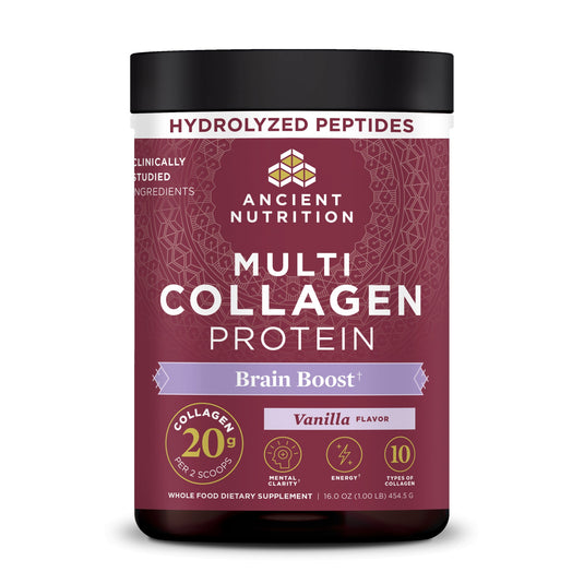 Multi Collagen Protein - Brain Boost - Vanilla - 45 Serving