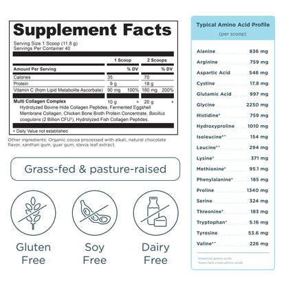 Multi Collagen Protein - Chocolate - 45 Serving