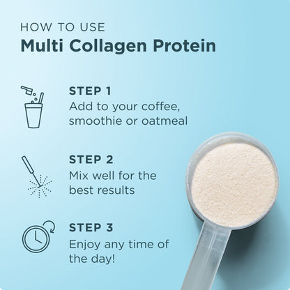 Multi Collagen Protein - Vanilla - 45 Serving