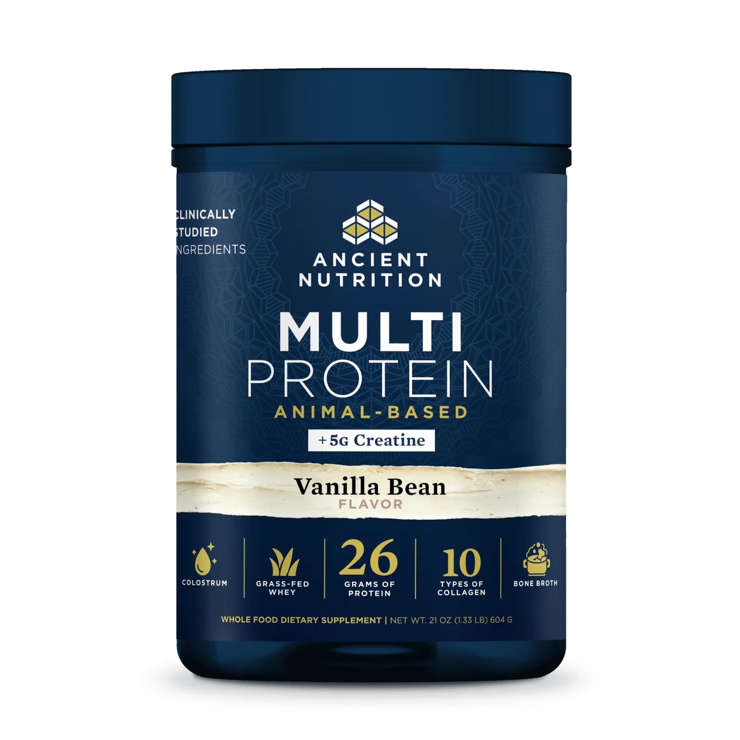 Ancient Nutrition Multi Protein Animal Based + Creatine Vanilla Bean