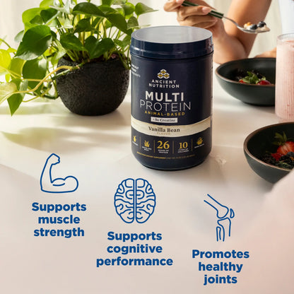 Ancient Nutrition Multi Protein Animal Based + Creatine Vanilla Bean