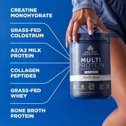 Ancient Nutrition Multi Protein Animal Based + Creatine Vanilla Bean