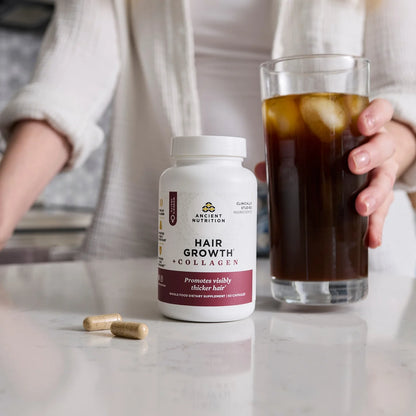 Ancient Nutrition Hair Growth + Collagen 60ct