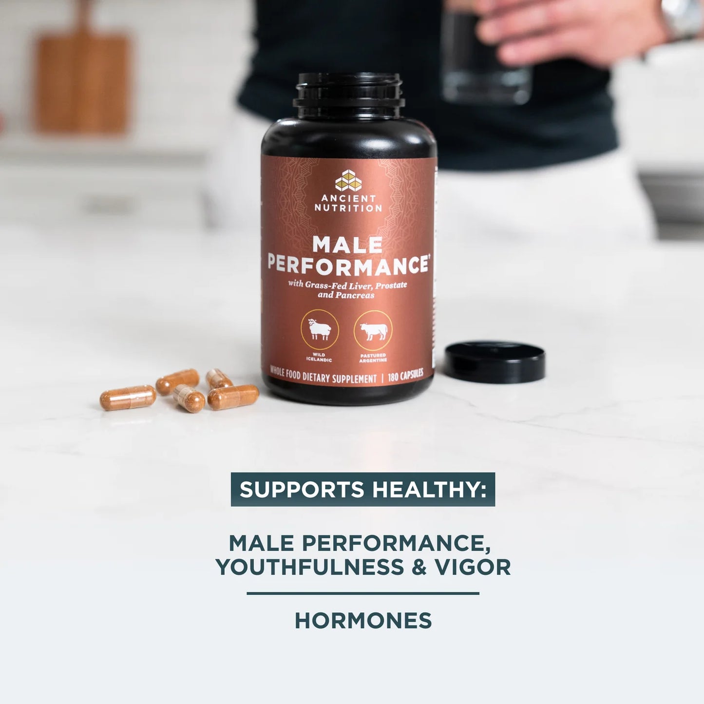 Ancient Glandulars - Male Performance - Capsules - 180 ct