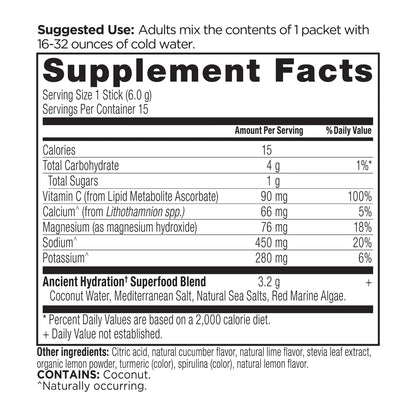 Ancient Nutrition Rapid Hydration Lemon Lime