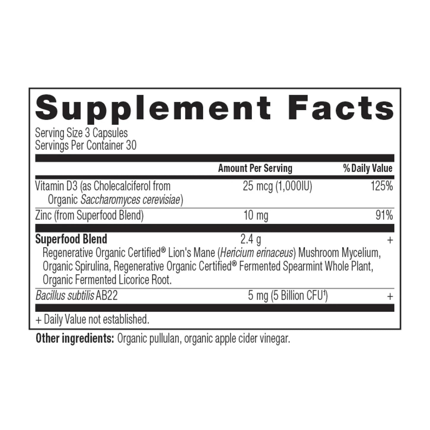 Ancient Nutrition Regenerative Certified Organic Leaky Gut Support 90 capsules