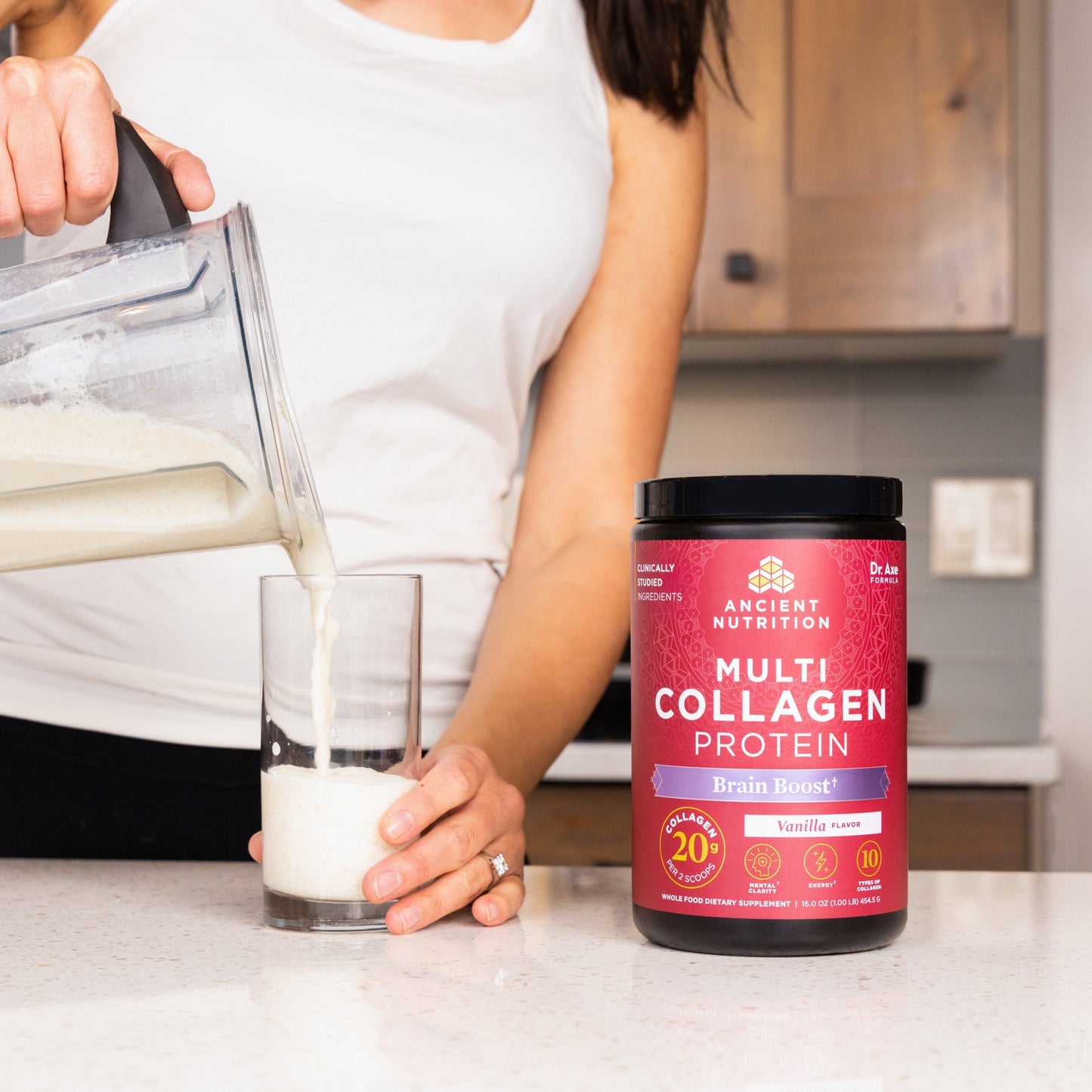 Multi Collagen Protein - Brain Boost - Vanilla - 45 Serving