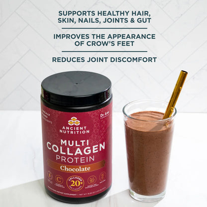 Ancient Nutrition Multi Collagen Protein Chocolate 24 servings