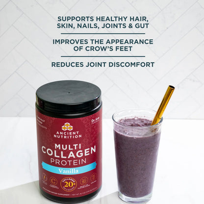 Ancient Nutrition Multi Collagen Protein Vanilla 45 servings