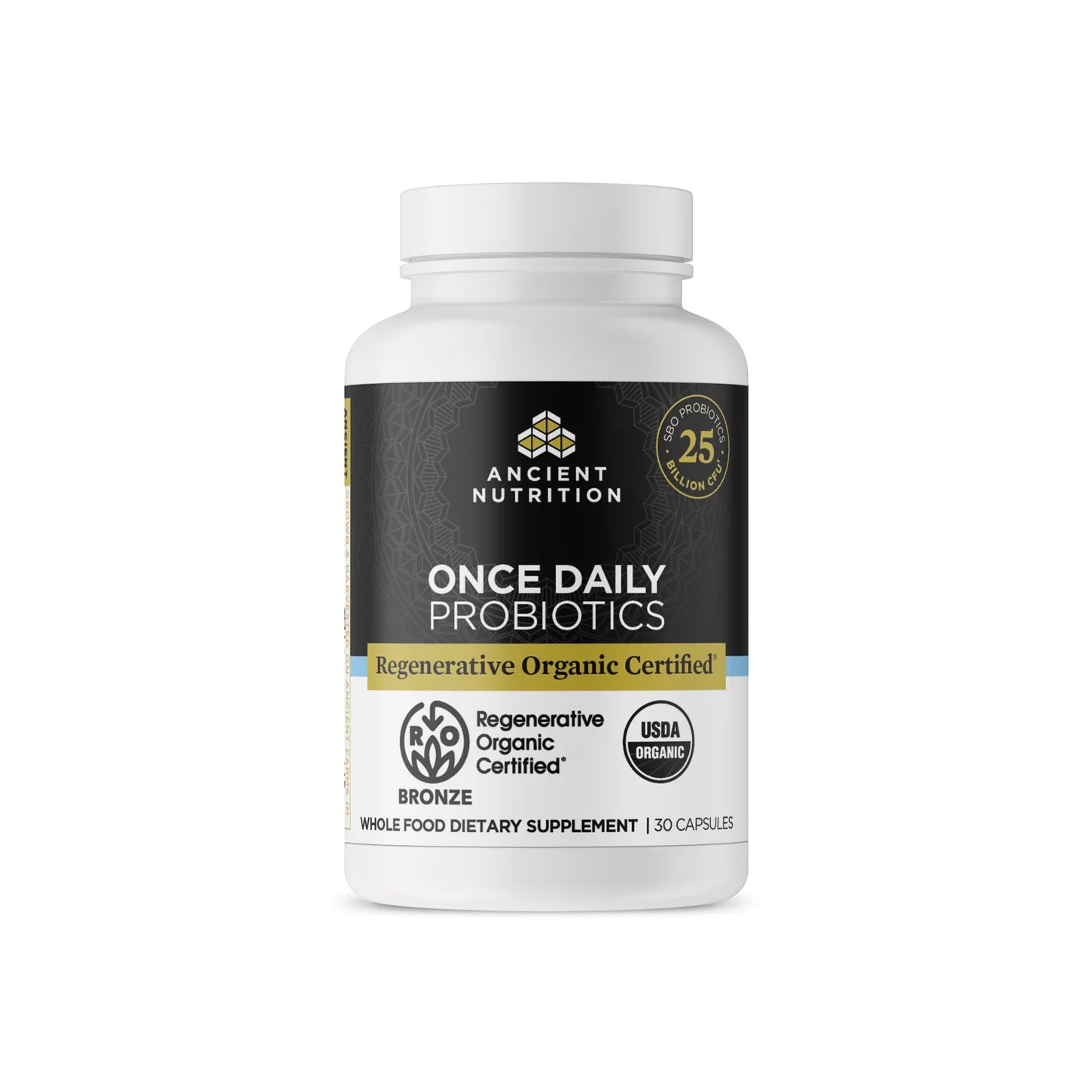 Ancient Nutrition Regenerative Organic Certified™ Once Daily Probiotics 30 capsules