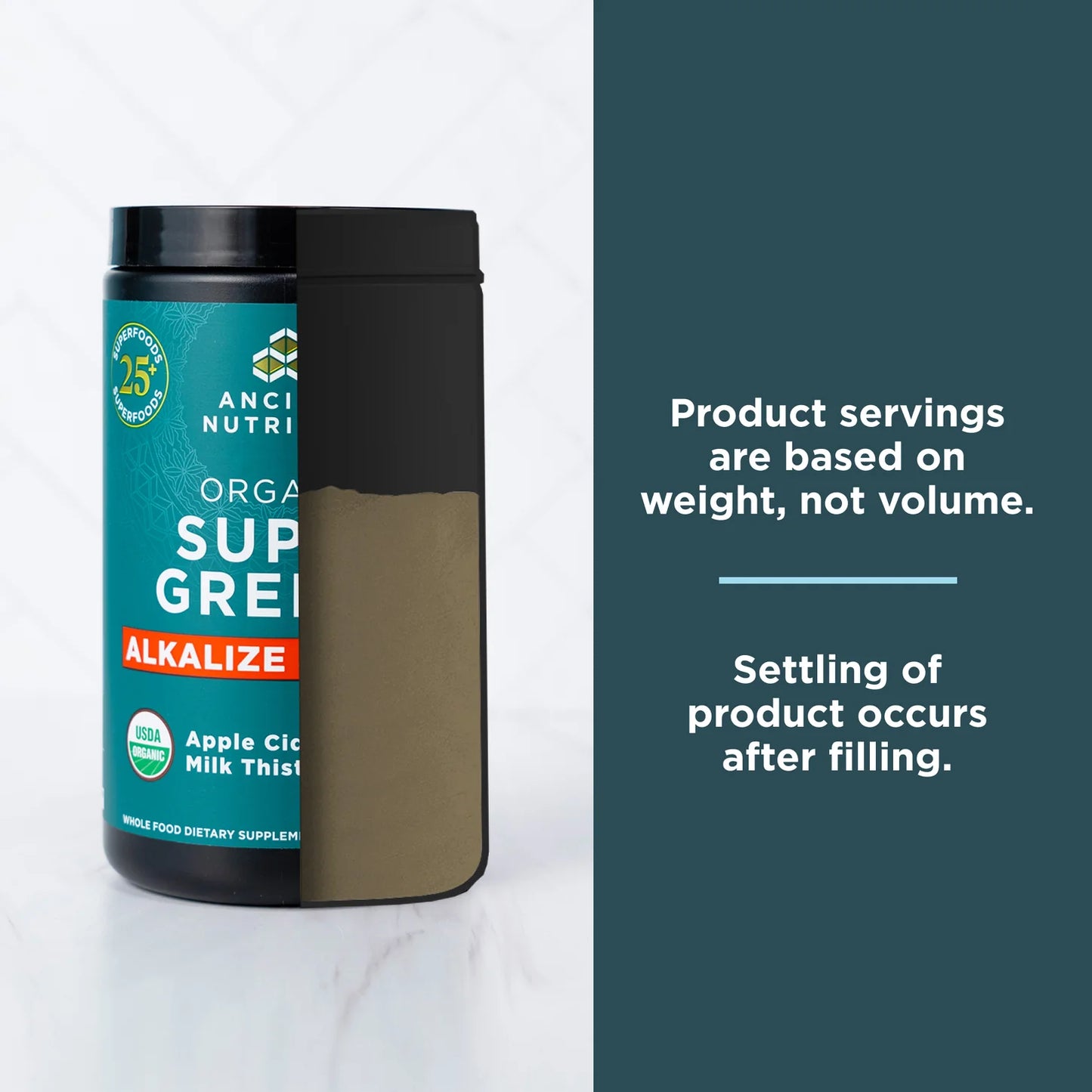 Ancient Nutrition Organic Super Greens Alkalize & Detox Powder