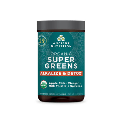 Ancient Nutrition Organic Super Greens Alkalize & Detox Powder