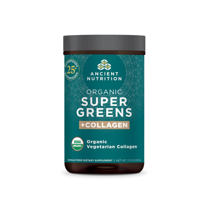 Ancient Nutrition Organic Super Greens + Collagen Powder