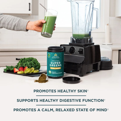 Ancient Nutrition Organic Super Greens + Collagen Powder