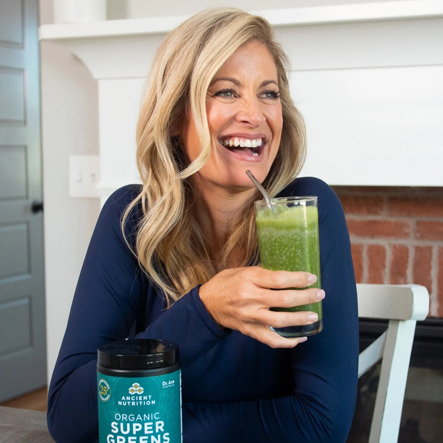 Ancient Nutrition Organic Super Greens + Collagen Powder