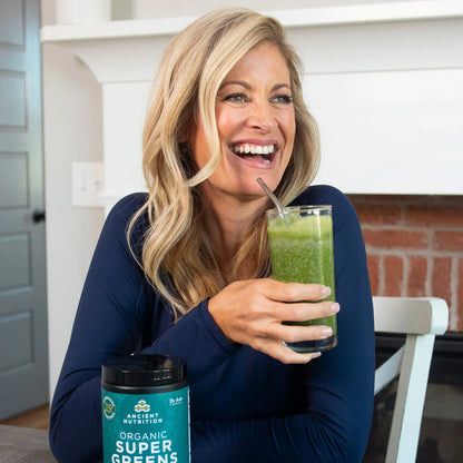 Ancient Nutrition Organic Super Greens + Collagen Powder
