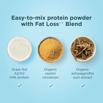 Ancient Nutrition Vanilla Cinnamon Fat Loss Blend Whey Protein