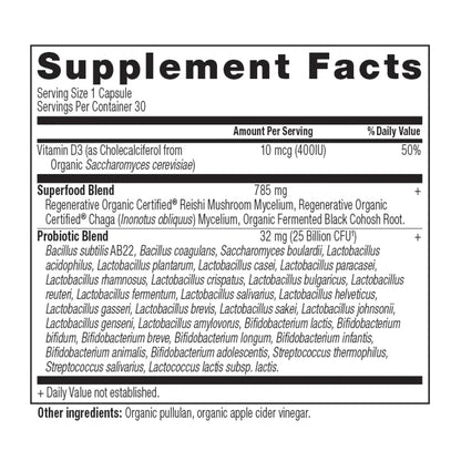 Ancient Nutrition Regenerative Organic Certified™ Women's 50+ Once Daily Probiotics