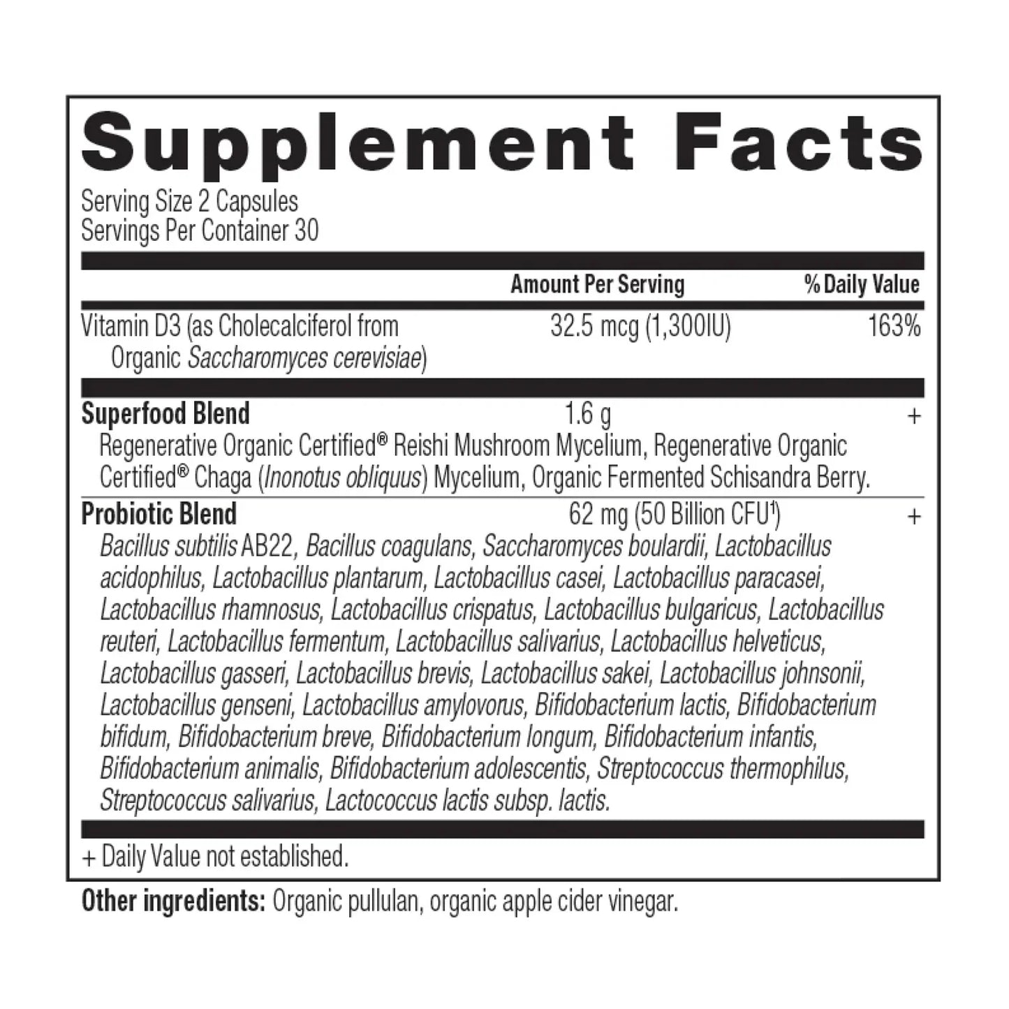 Ancient Nutrition Regenerative Organic Certified™ Women's Extra Strength Probiotics