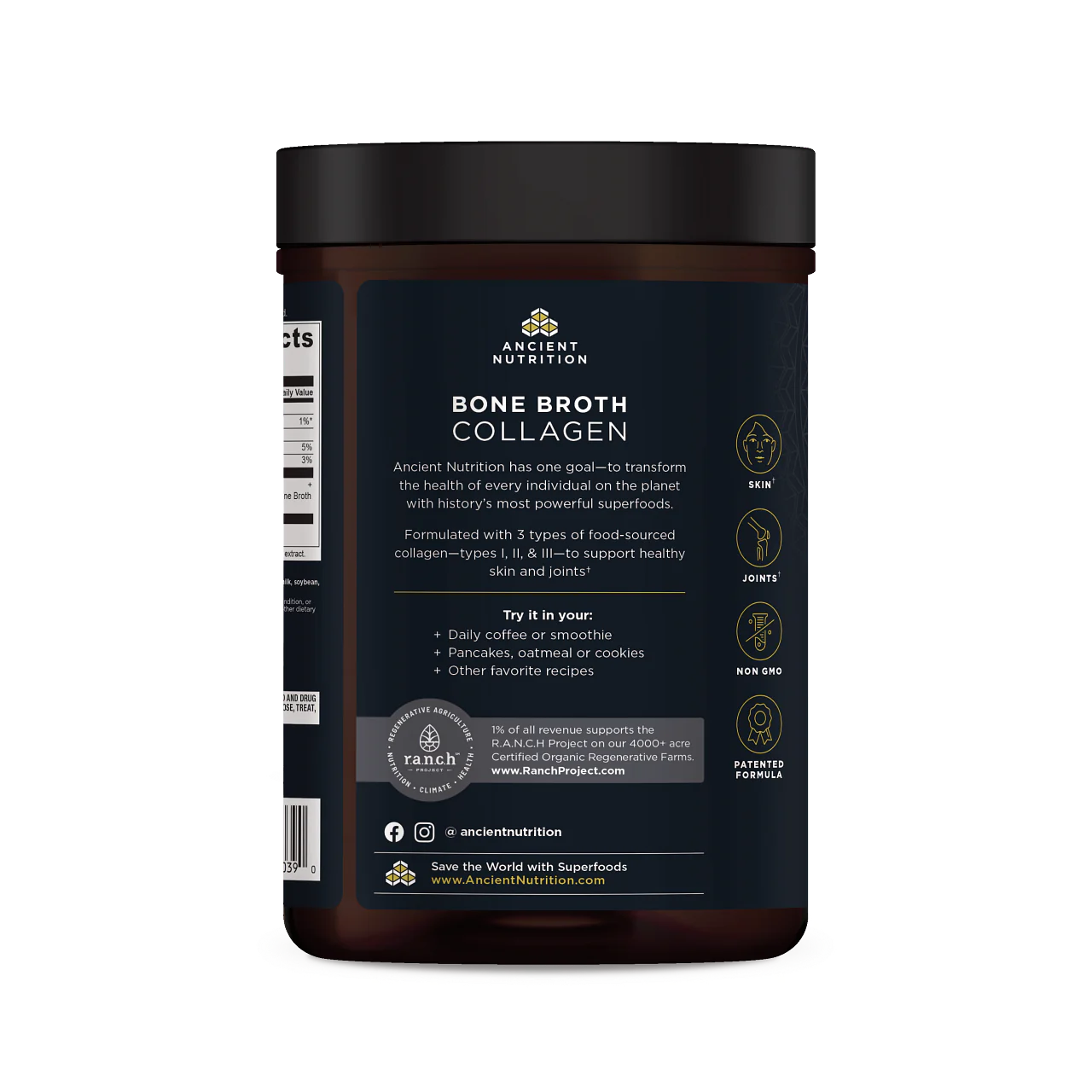 Ancient Nutrition Bone Broth Collagen Protein Vanilla
