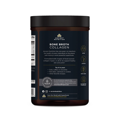 Ancient Nutrition Bone Broth Collagen Protein Chocolate