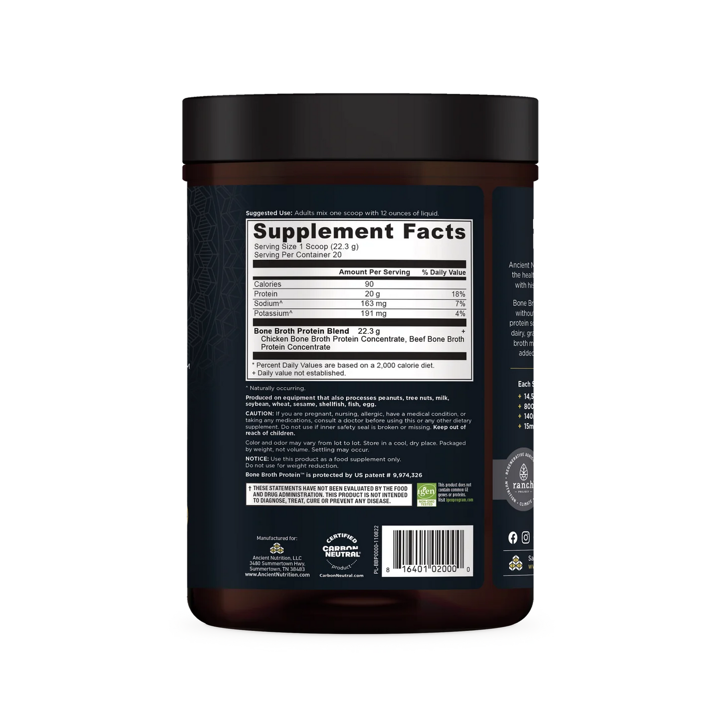 Ancient Nutrition Bone Broth Protein Pure