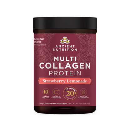 Ancient Nutrition Multi Collagen Protein Strawberry Lemonade 45 servings
