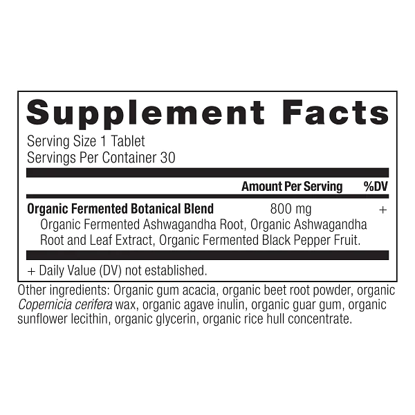 Ancient Nutrition Organic Ashwagandha - Tablet - 30 ct