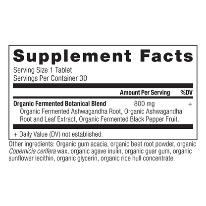 Ancient Nutrition Organic Ashwagandha - Tablet - 30 ct