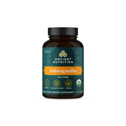 Ancient Nutrition Organic Ashwagandha - Tablet - 30 ct