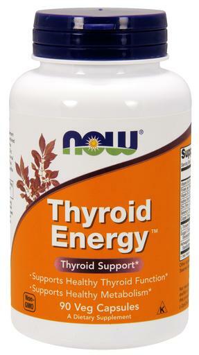 NOW Thyroid Energy supports healthy thyroid function and healthy metabolism.*